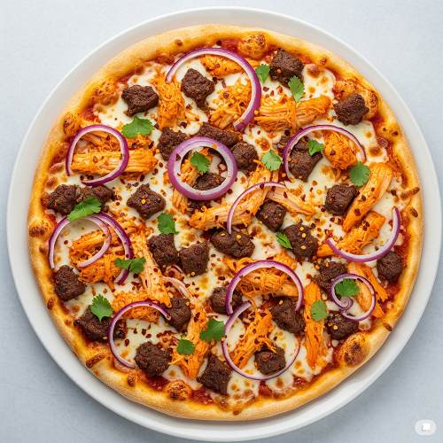 Beef & Chicken Pizza 