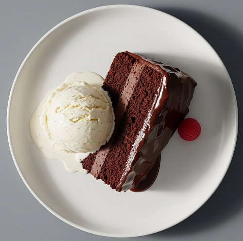 Chocolate Fudge Cake & Cream 